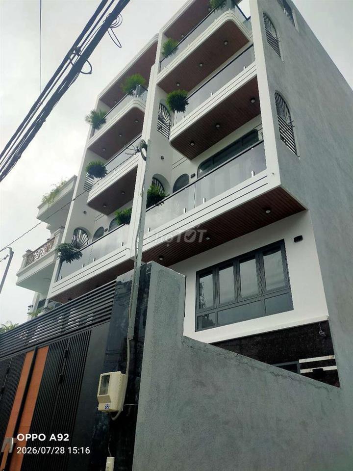 NHÀ MỚI NGAY ĐƯỜNG SỐ 4 BÌNH HƯNG HÒA BÌNH TÂN KẾ AEON TÂN PHÚ 84 5T