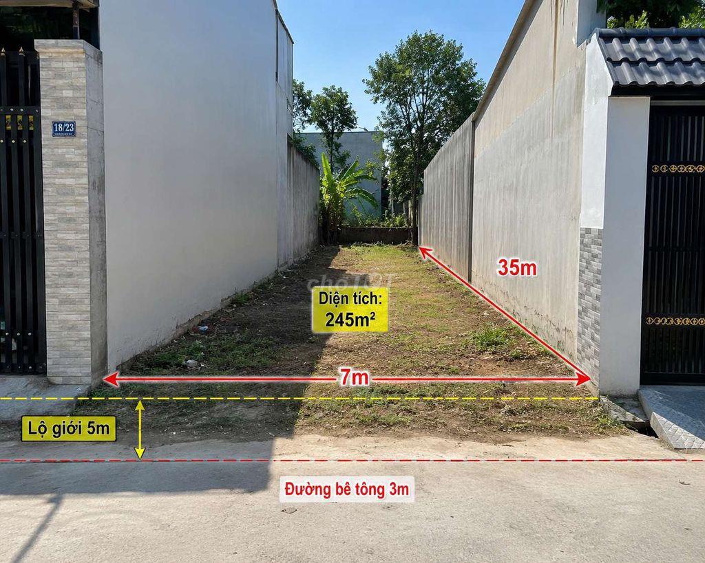 GIÁ TỐT :LÔ ĐẤT THỔ CƯ NGAY ĐƯỜNG ĐẶNG THÚC VỊNH TÔ KÝ HÓC MÔN 7X36