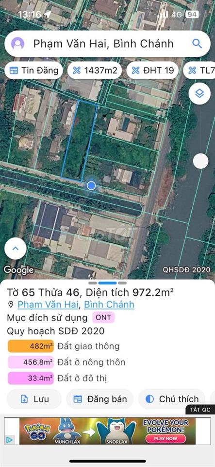 Đất Mặt Tiền 16x61m –972m² Chỉ 8 Tỷ, Phù Hợp Làm Xưởng & Biệt Thự Vườn