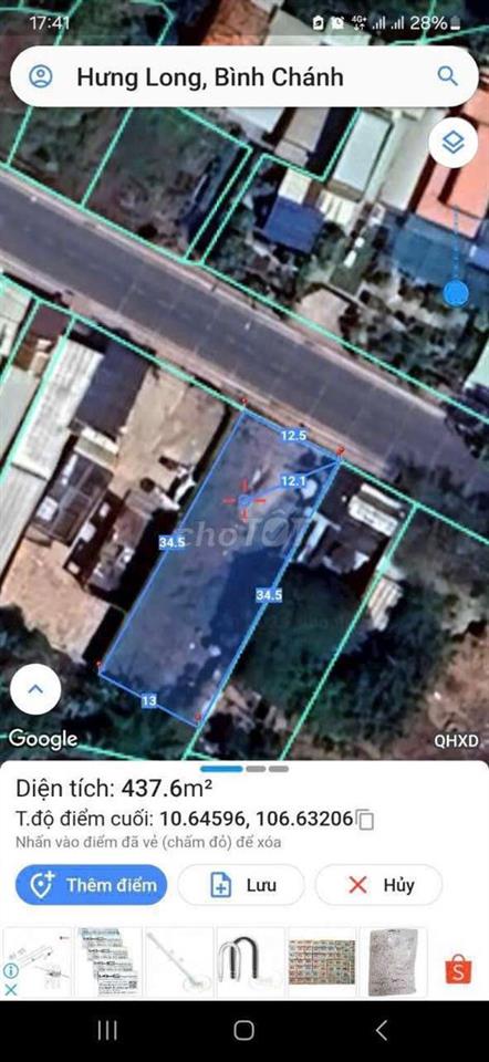 bán đất Mt Đường Đoàn Nguyễn Tuấn xã Hưng Long TP HCM