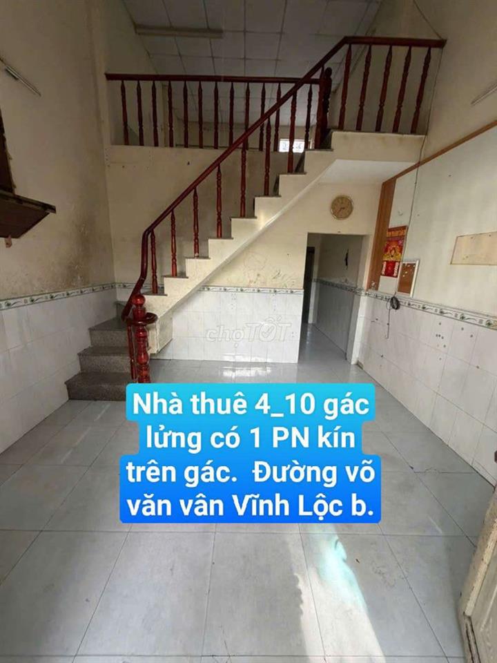Nhà 4_10 Gác Lửng Đang Sơn mới . Đường Võ Văn Vân Vĩnh Lộc B.