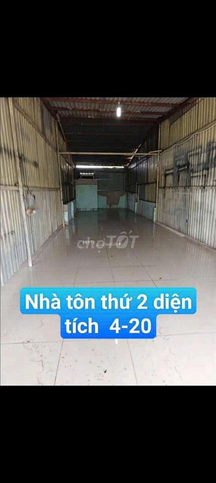Cho thuê kho 12*20 ( gồm 2 cái Tôn + 1Miếng. Đường Võ Văn Vân Ấp 4