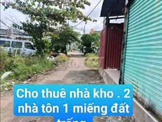 Cho thuê kho 12*20 ( gồm 2 cái Tôn + 1Miếng. Đường Võ Văn Vân Ấp 4
