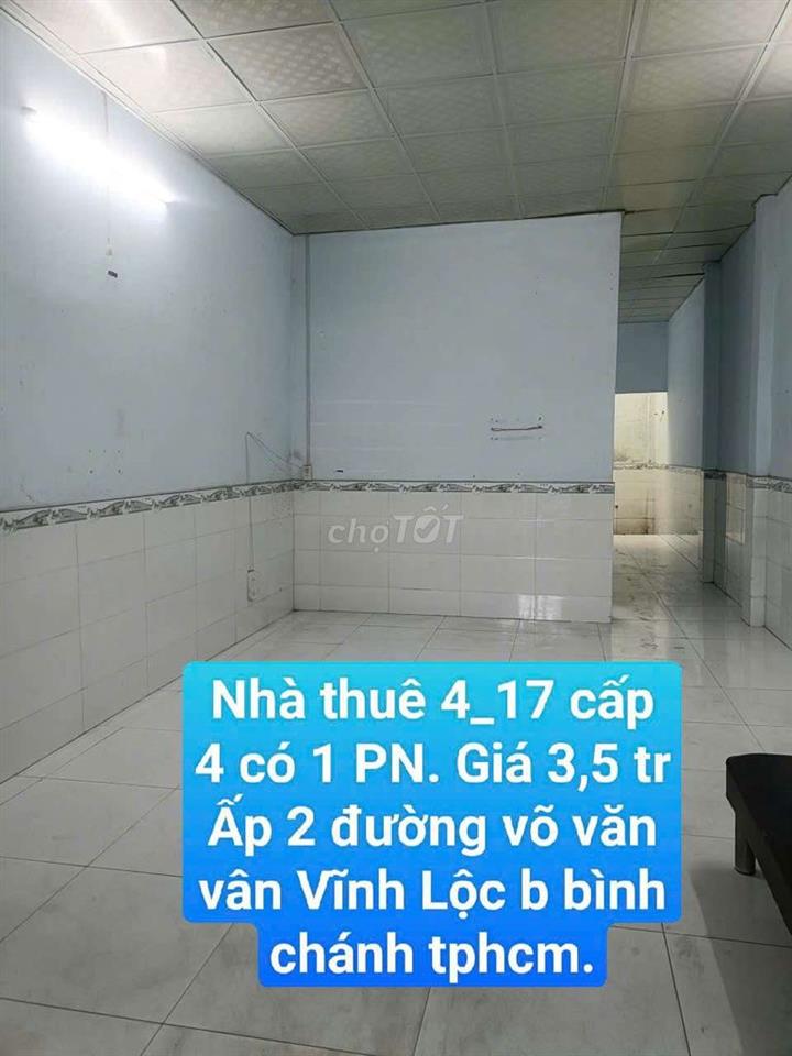 Nhà thuê 4_18. Ấp 2 Đường võ văn vân Vĩnh Lộc b bình chánh tphcm