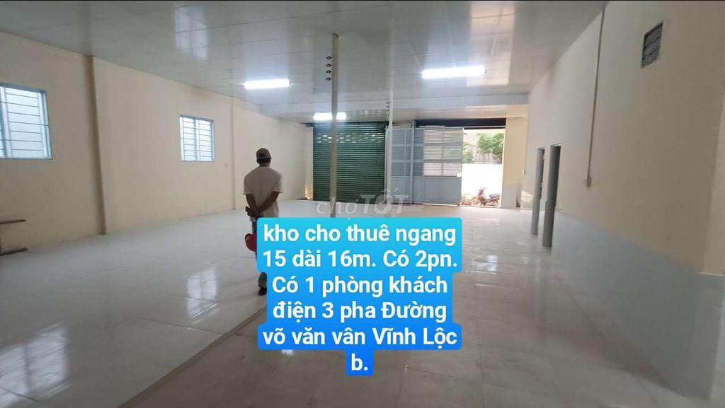 kho thuê 240 m Nền Gạch Men Đường võ văn vân Vĩnh Lộc B Bình Chánh