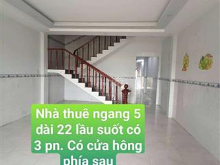 Nhà Thuê 5_22 Lầu suốt có 3pn Đường 6d Ấp  6 vĩnh lộc B bình chánh