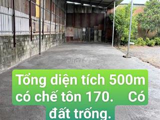 Cho Thuê 500m có kho tôn 170m. Đường liên Ấp 26 Vĩnh Lộc A Bình Chánh 