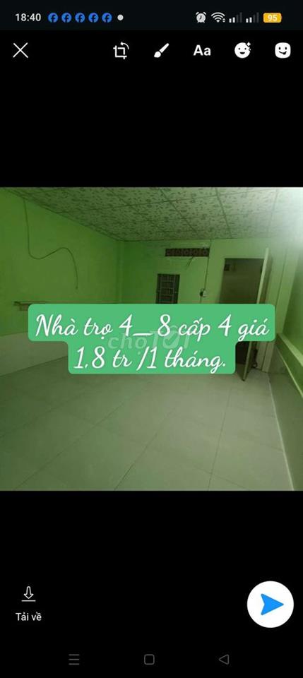 nhà Thuê 4*8 Cấp 4 Đường 6A Ấp 6 Xã Tân Vĩnh Lộc B