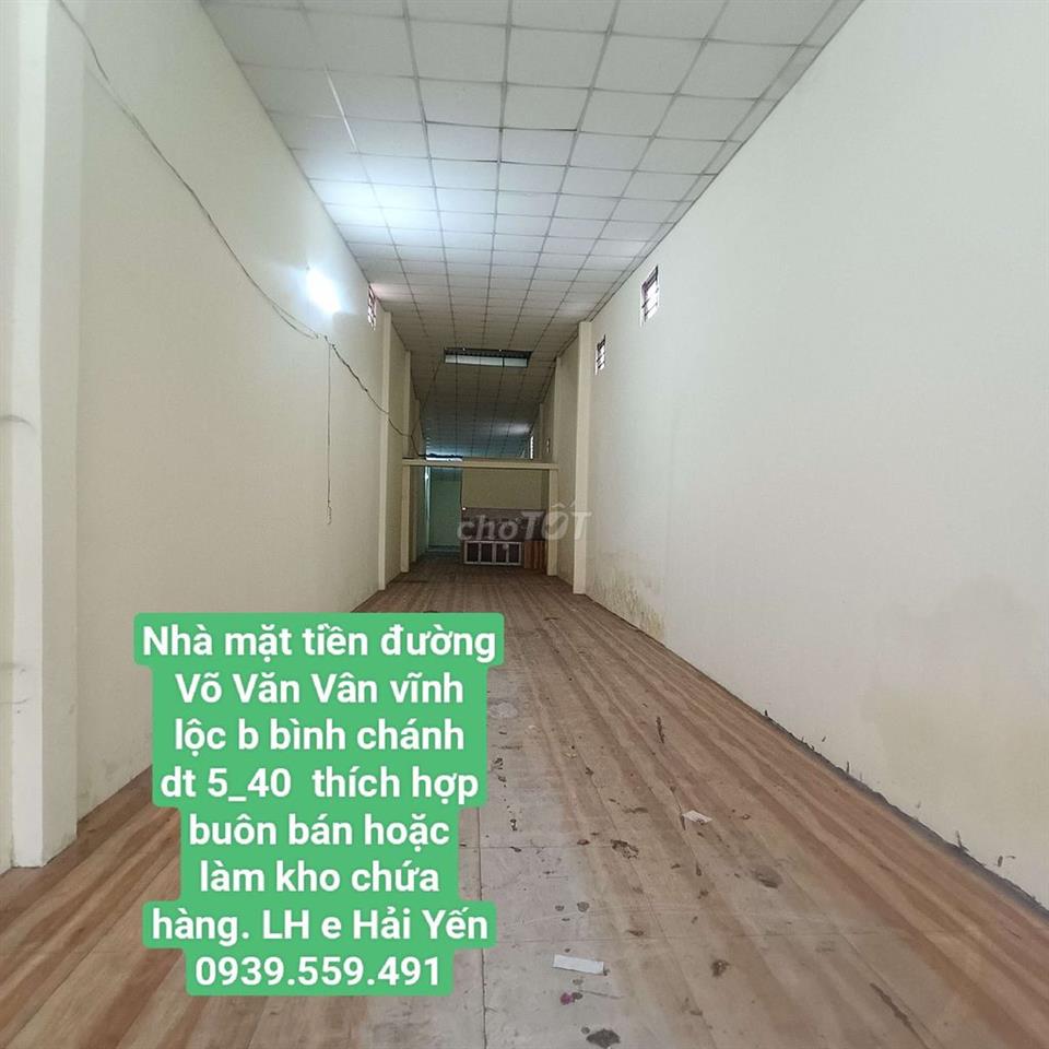 Cho Thuê Nhà Mặt Tiền4*50 ( 220 nở hậu )Đường Võ Văn Vân Vĩnh Lộc B