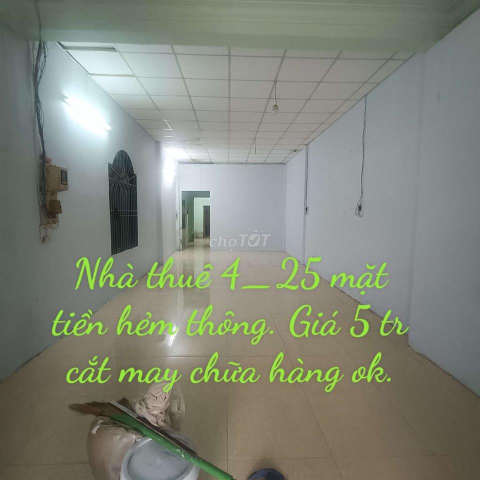 Nhà mặt Tiền 4*25 Đường Vĩnh Lộc B. cách chợ 150m  đường 7m