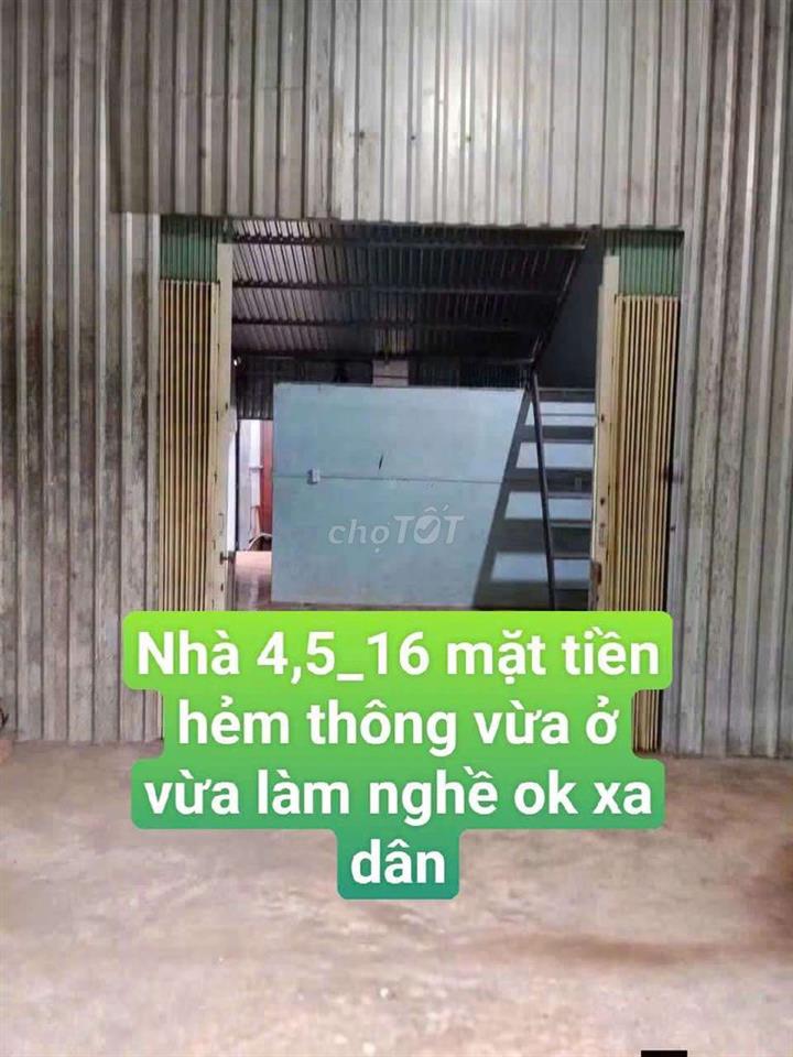 Nhà 4,5*16mặt tiền cầu suối Vĩnh Lộc B bình chánh tphcm.