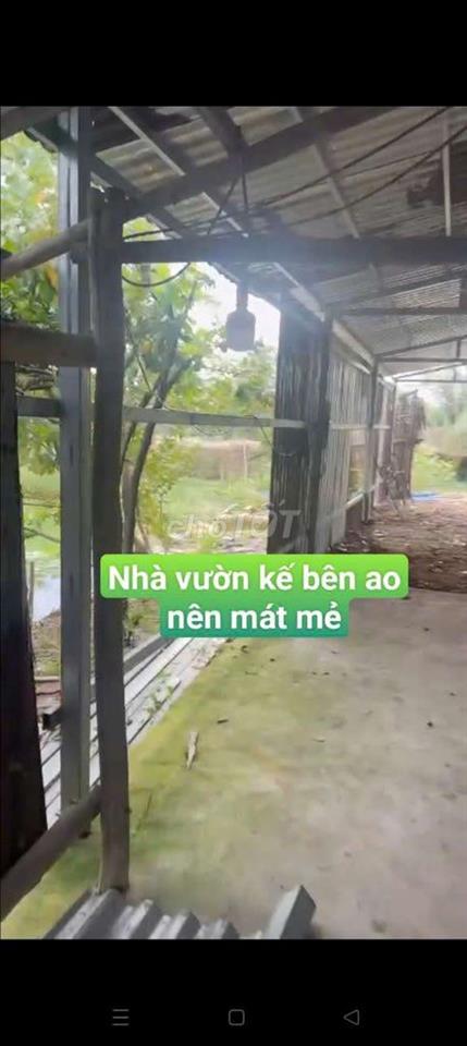 Nhà Vườn  400m Nhà + Điện 3 pha  Đường Kênh trung ương  Vĩnh Lộc BV