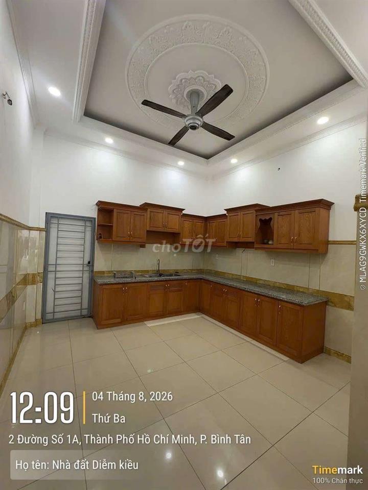 Nhà 1 trệt 2 lầu Đường 4B khu dân cư Vĩnh Lộc  BHH B bình tân