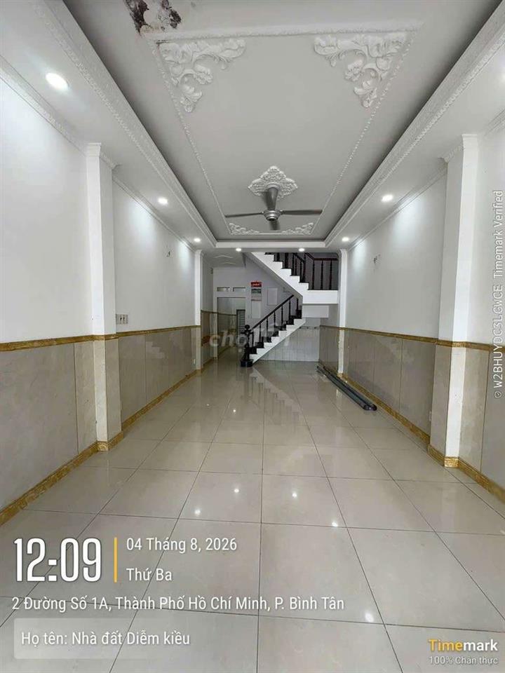 Nhà 1 trệt 2 lầu Đường 4B khu dân cư Vĩnh Lộc  BHH B bình tân
