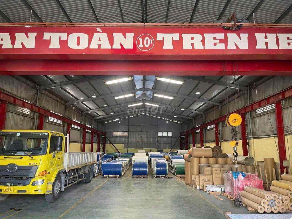 🔴 CHO THUÊ KHO XƯỞNG BÌNH CHÁNH CÓ CẦU TRỤC BALANG 10 TẤN