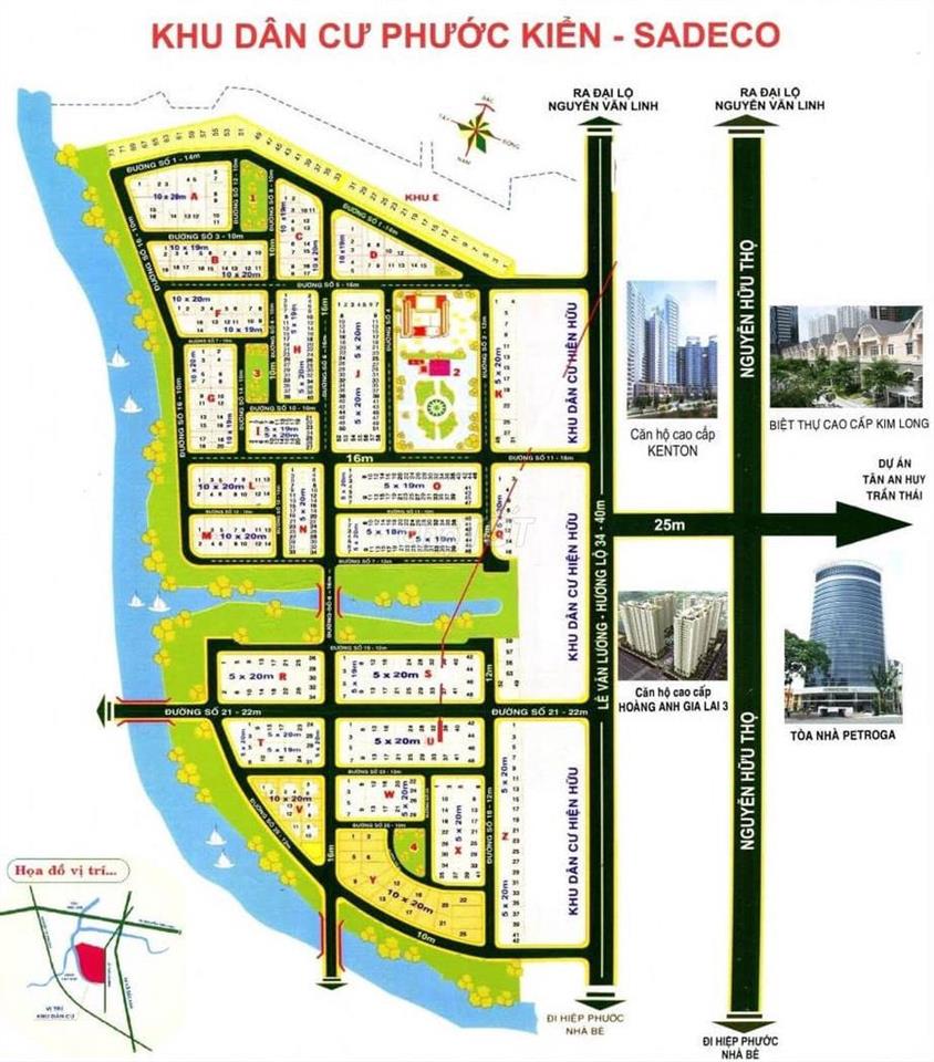 Bán biêt thự  khu phước kiển A Huyện Nhà Bè , Cách Quận 7 khoảng 500m