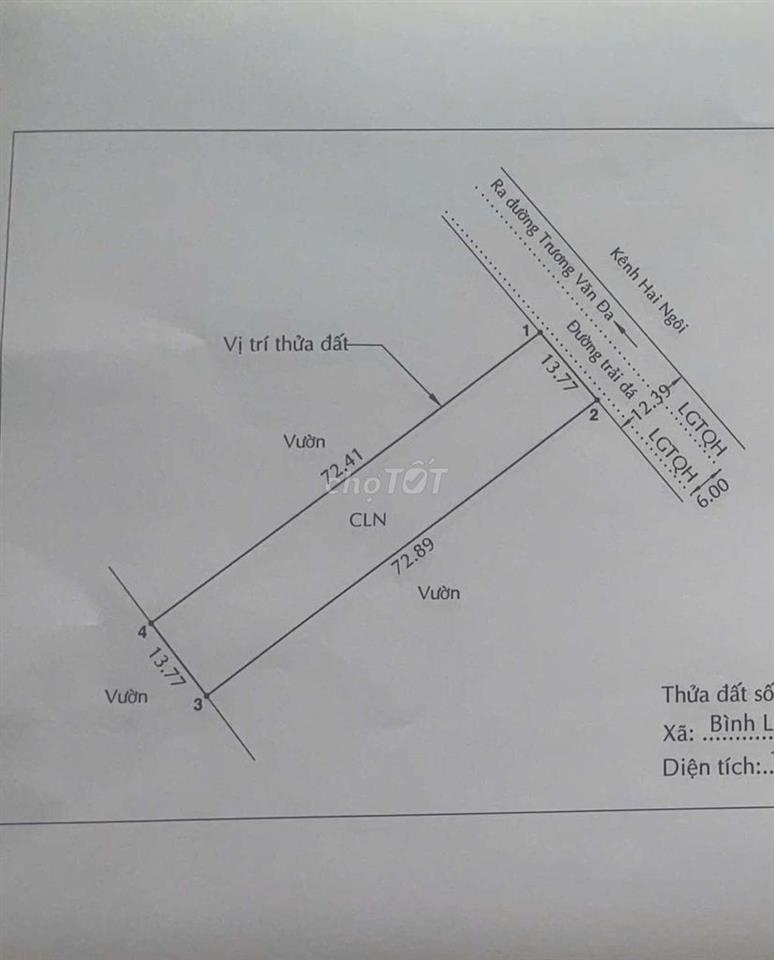 1.000 m2 đất vườn đẹp đường oto