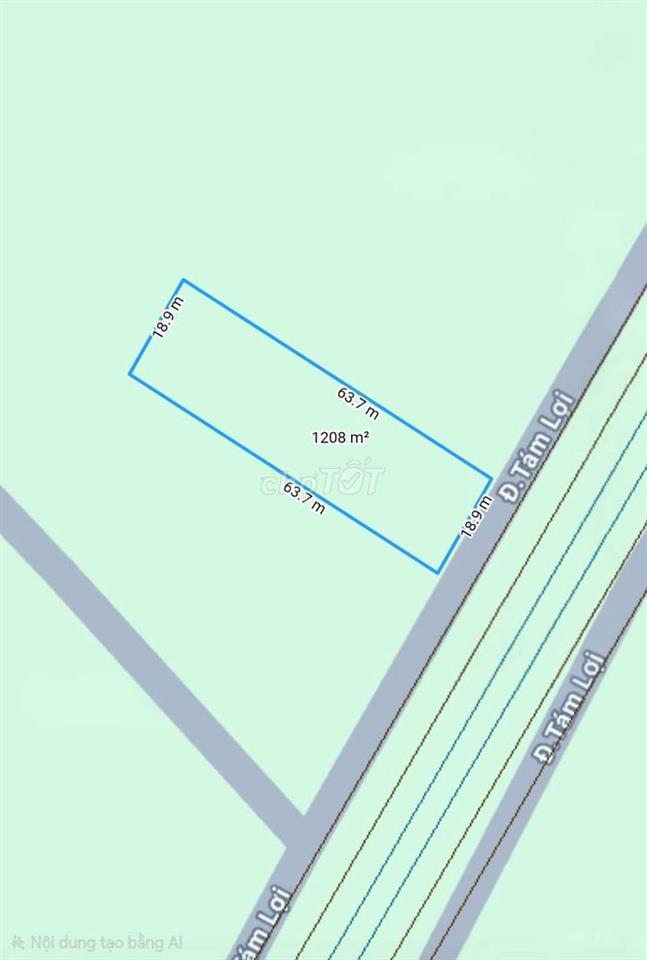 1.200m2 mặt tiền đường nhựa có điện 3fa 