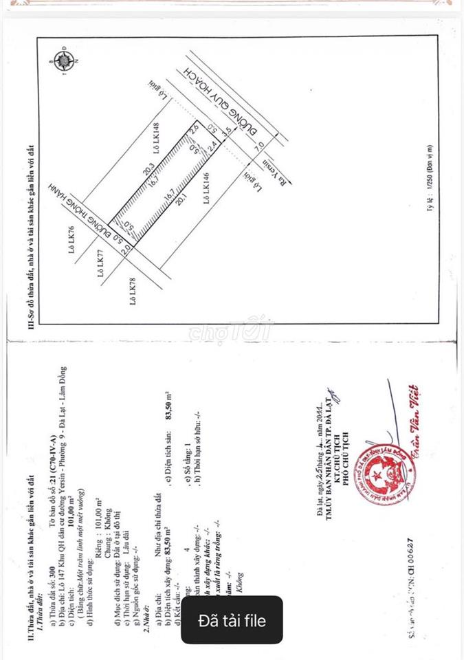 Bán Nhà riêng mới xd 250m2 giá 13.5 tỷ tại khu QH Đường Yersin, Đà Lạt