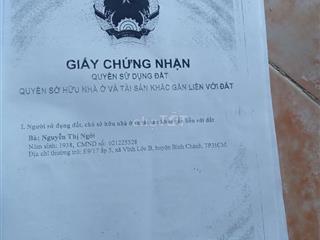 Bán lô đất (4×13,5) vĩnh Lộc B tp HCM