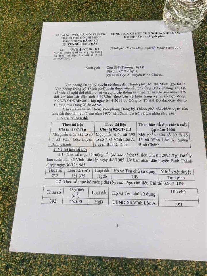 CẦN BÁN ĐẤT BÌNH CHÁNH