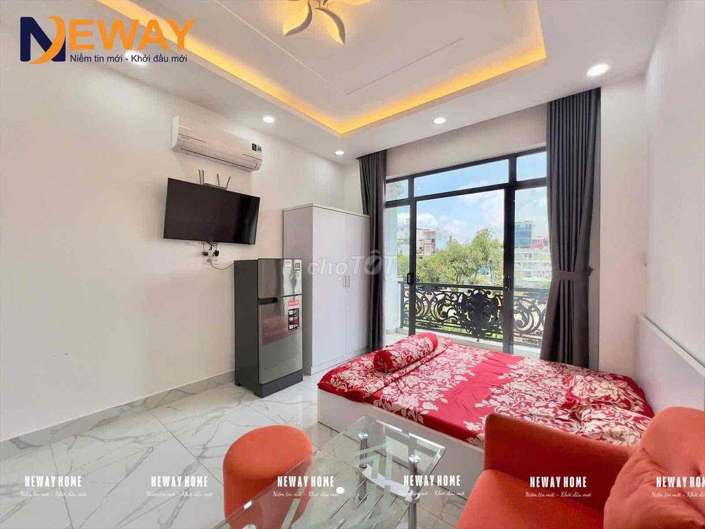 STUDIO BAN CÔNG FULL NỘI THẤT SIÊU MỚI, TOÀ THANG MÁY GẦN CẦU ÔNG LÃNH