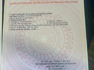 BÁN DAT MT ĐƯỜNG CÂY DIEP