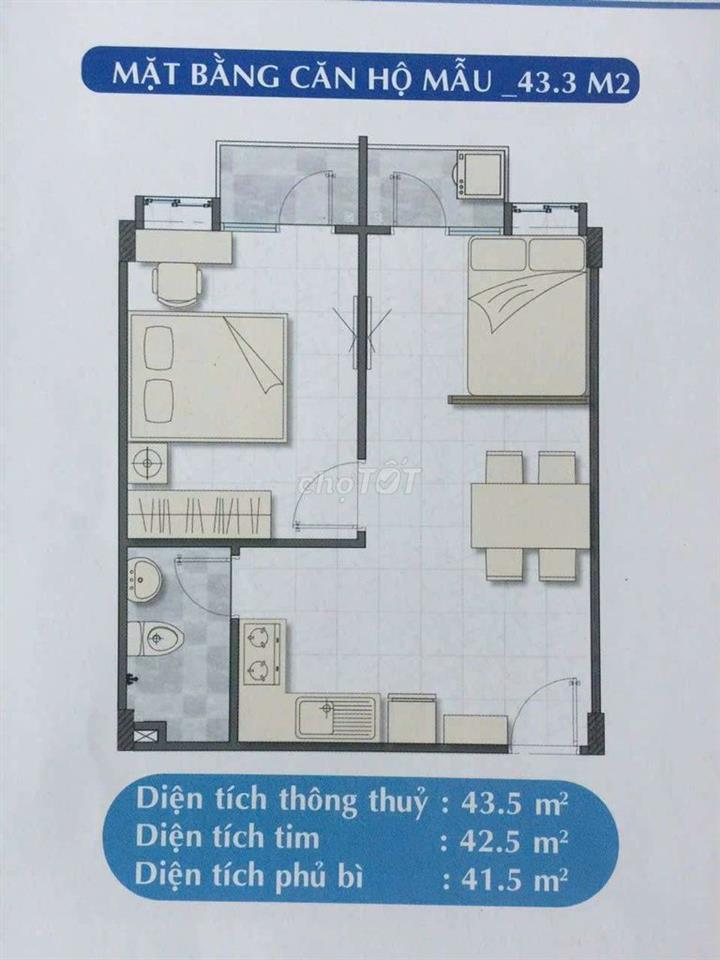 chỉ với 1T150 có ngay căn hộ 45m2,  noxh thuê 49 năm Lê Thành