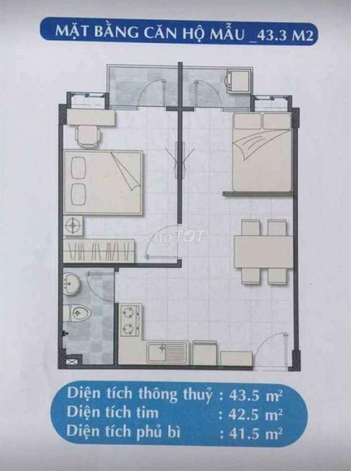 Căn Hộ 43m2 Nhà Ở Xã Hội Lê Thành An Lạc - Lê Tấn Bê