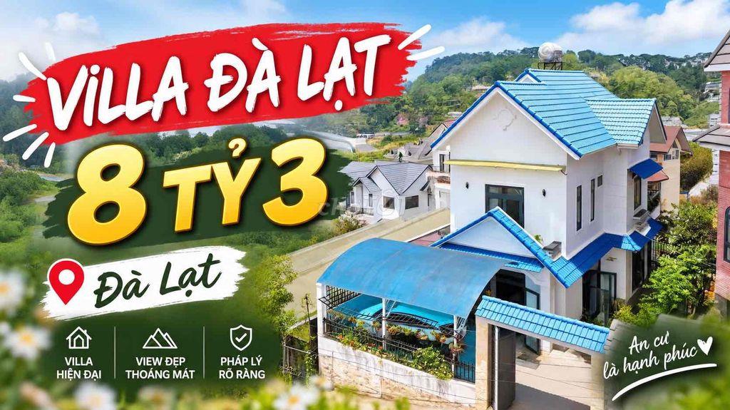 VILLA ĐẸP ĐÀ LẠT – XE HƠI TỚI TẬN NHÀ – 5 PHÒNG NGỦ – SỔ HỒNG RIÊNG