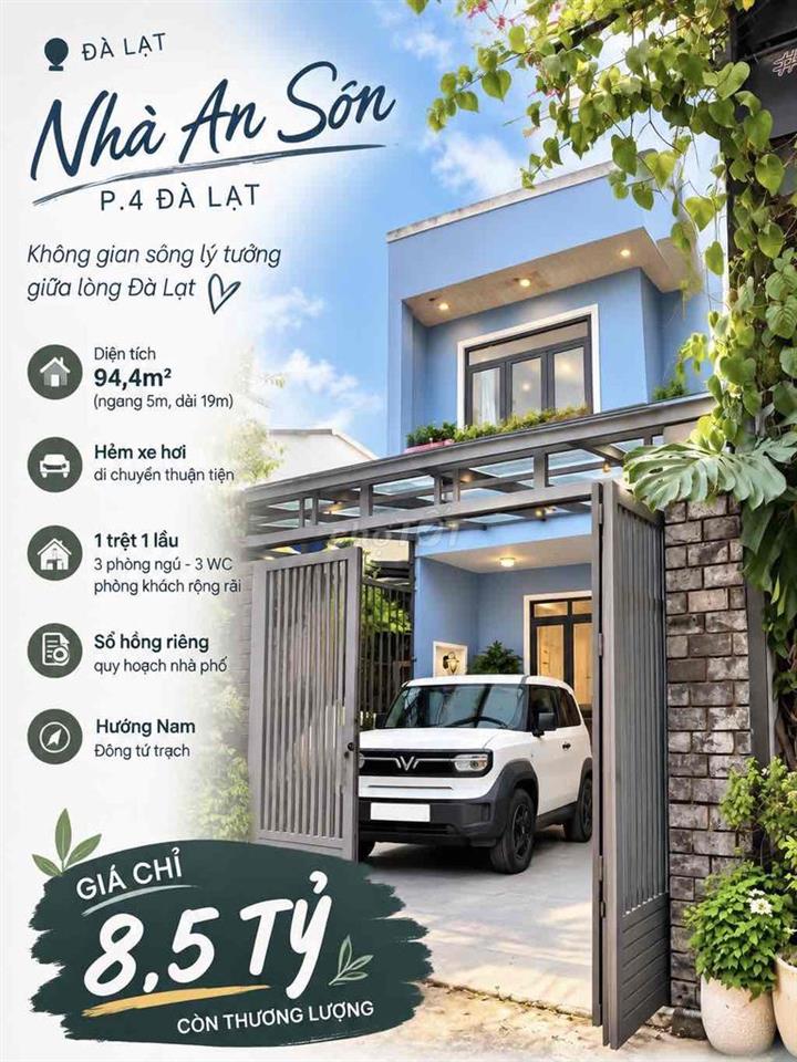 🔥 CĂN NHÀ ĐẸP KHU AN SƠN – 94,4M² – Ô TÔ TẬN NHÀ – SỔ RIÊNG
