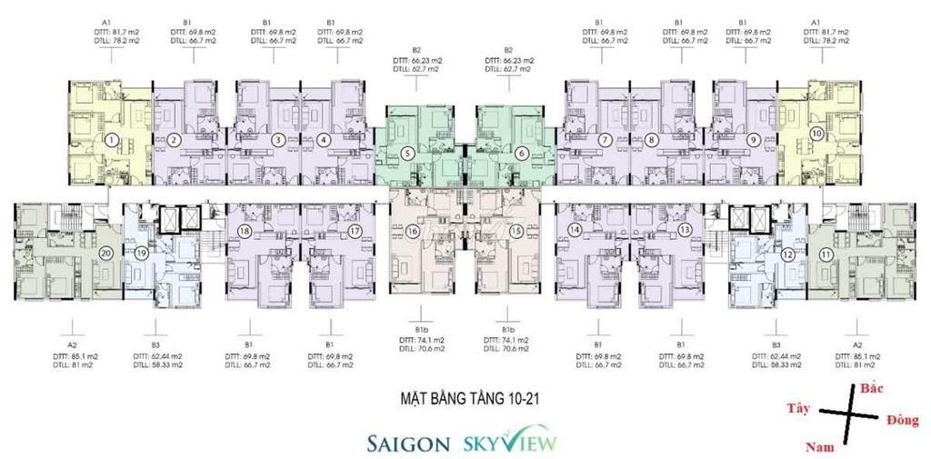 BÁN NHANH CĂN HỘ SÀI GÒN SKYVIEW Q8, CĂN 2PN GIÁ TỪ 3,950 TỶ