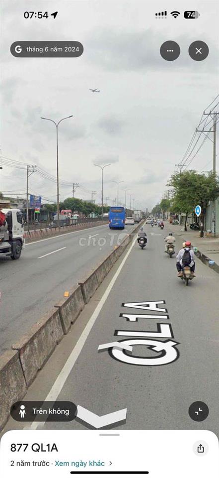 xưởng 67x80m, 7000m2 mặt tiền quốc lộ 1a  đang cho thuê 600tr/ tháng