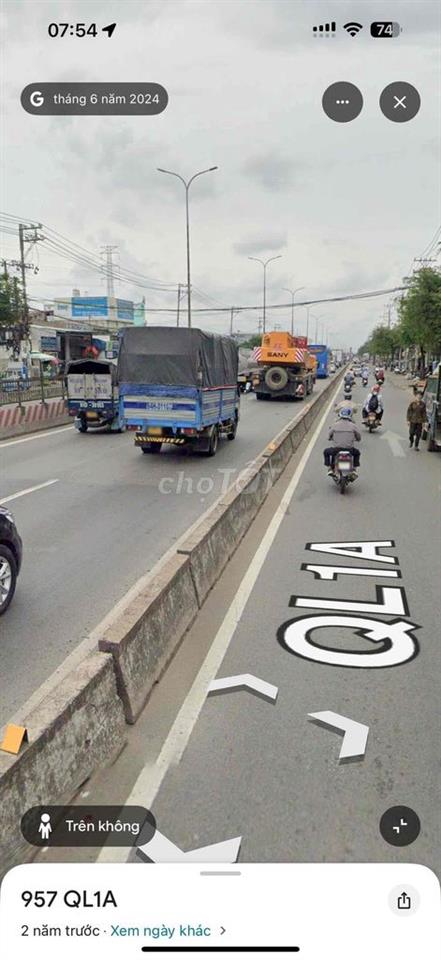xưởng 67x80m, 7000m2 mặt tiền quốc lộ 1a  đang cho thuê 600tr/ tháng