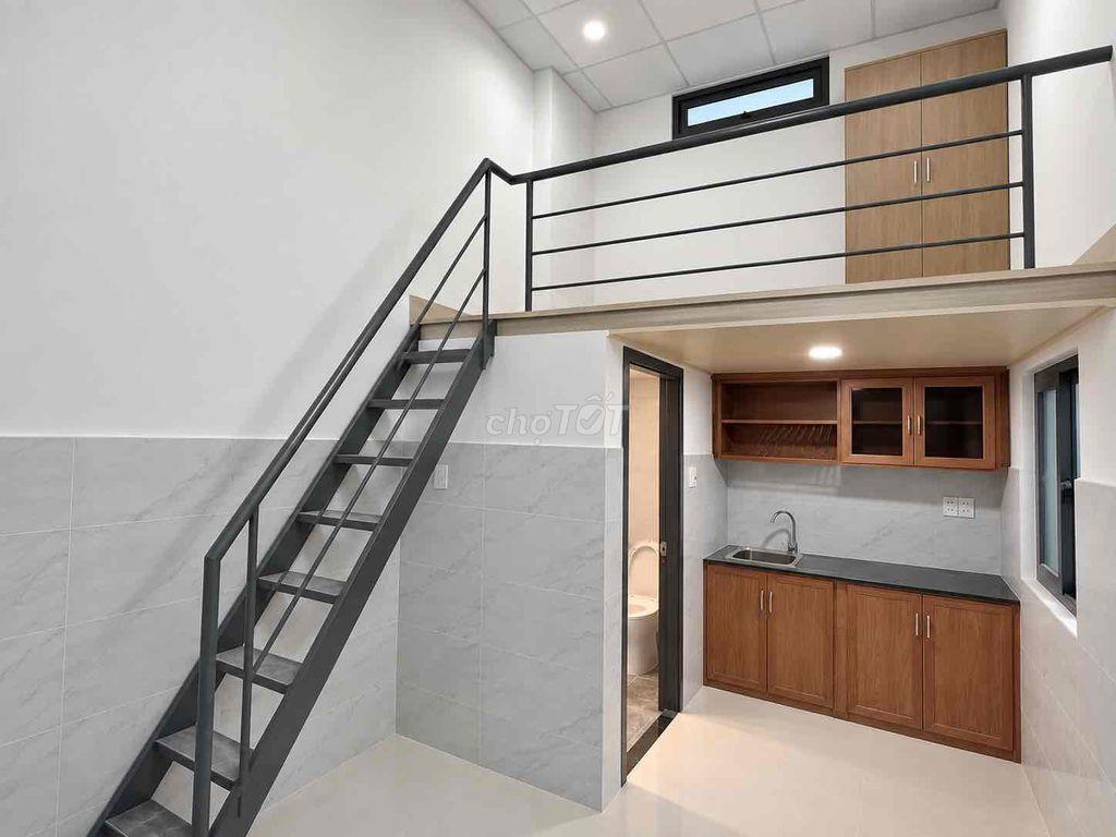 CHO THUÊ PHÒNG GÁC CAO 2M FULL NỘI THẤT GẦN ĐẠI HỌC VĂN HIẾN ĐẦM SEN