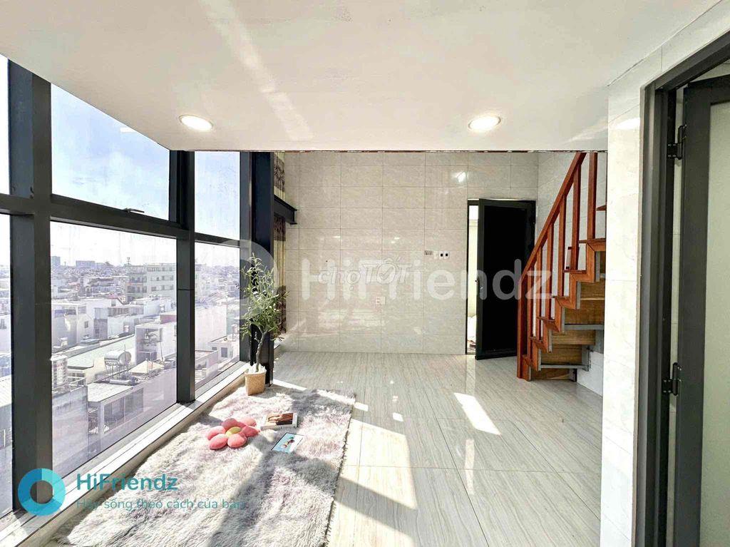 PHÒNG GÁC CAO - Ở THEO NHÓM NHẸ TIỀN - VIEW KÍNH - GẦN TRƯỜNG