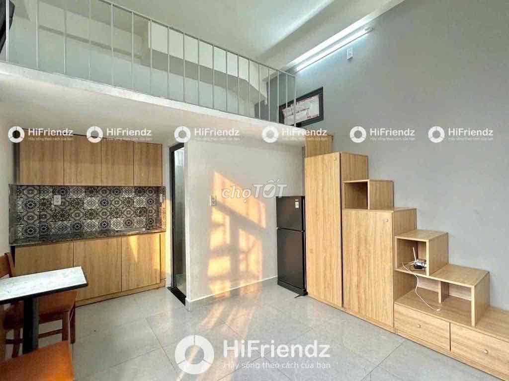 PHÒNG GÁC CAO 1M7 FULL NỘI THẤT GẦN TRƯỜNG VĂN HIẾN