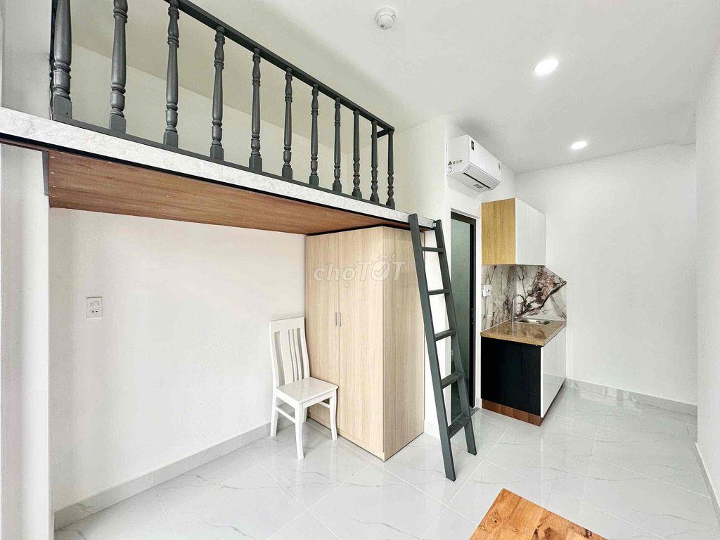 CHO THUÊ PHÒNG GÁC CÓ BAN CÔNG THOÁNG | FULL NỘI THẤT CÓ THANG MÁY