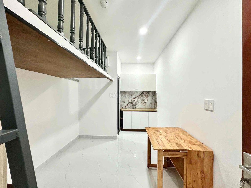 CHO THUÊ PHÒNG TRỌ GÁC FULL NỘI THẤT MỚI XÂY CÓ THANG MÁY - HẦM XE