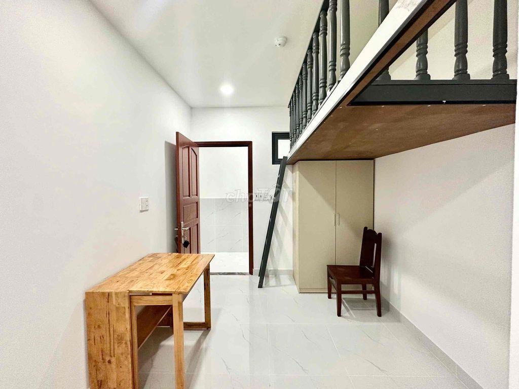 CHO THUÊ PHÒNG TRỌ GÁC FULL NỘI THẤT MỚI XÂY CÓ THANG MÁY - HẦM XE