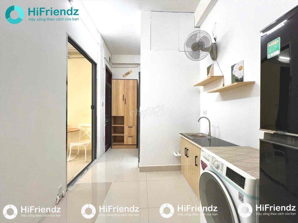 CHO THUÊ STUDIO TÁCH BẾP BAN CÔNG THOÁNG FULL NỘI THẤT  NGAY VHU - HUB