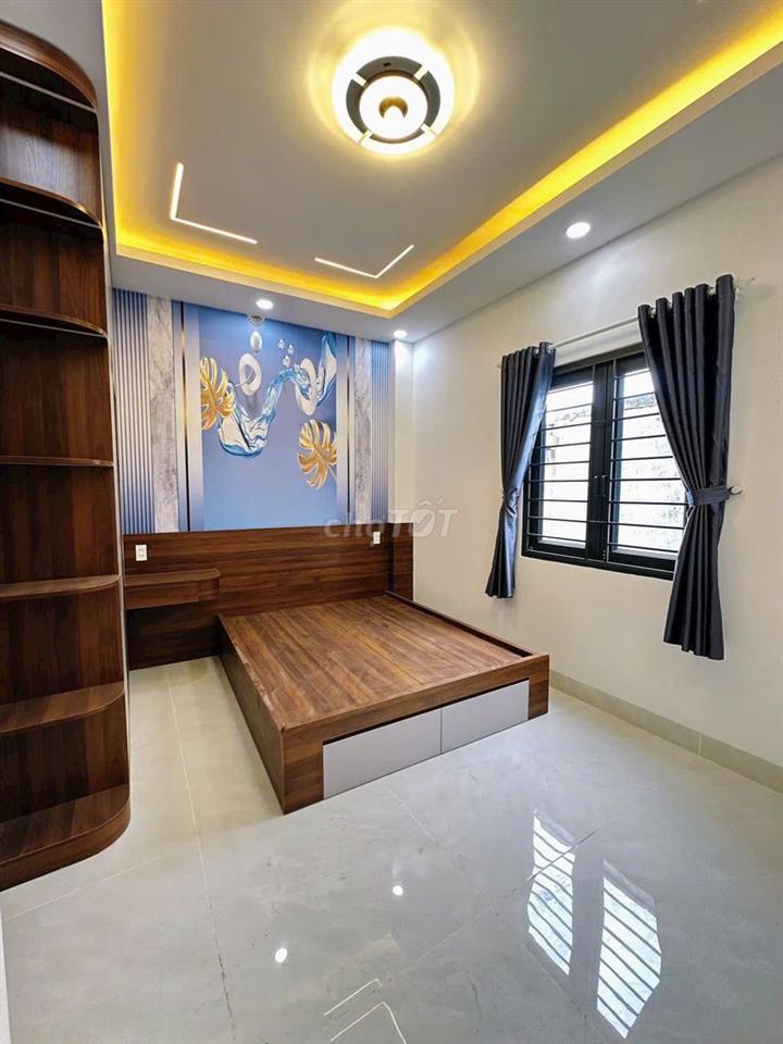 NHÀ NGỌP BANK MẶT TIỀN BUÔN BÁN MIẾU GÒ SOÀI 4.5x16 2TẦNG SÁT  LV/Quới