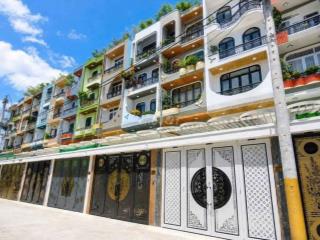 Nhà khu đồng bộ có thang máy 1 sẹc hương lộ 2 dt 4x19m lửng 3 lầu 5pn.
