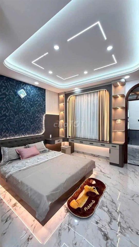 Nhà hẻm lê văn quới 4x20m lửng 3 lầu hẻm 8m thông 5pn,5wc