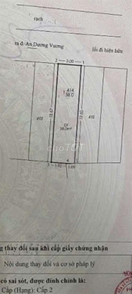 Bán nhà  hẻm 3 m nhà 1/ An dương vương ,p16 Quận 8
