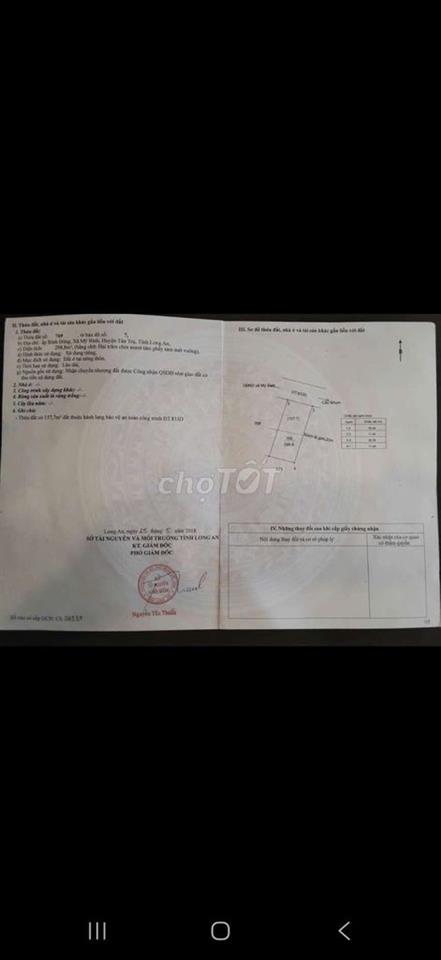 MẶT TIỀN HƯƠNG LỘ MỸ BÌNH 833C, 8300m2 CÓ 1250m2 THỔ CƯ