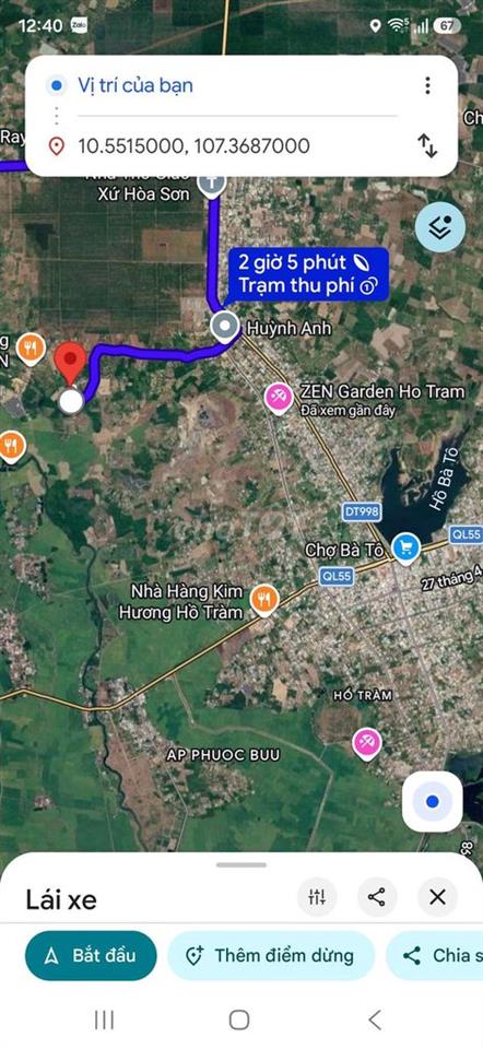 ĐẤT MẶT TIỀN ĐƯỜNG NHỰA CÁCH TL 328 CHỈ 2KM.