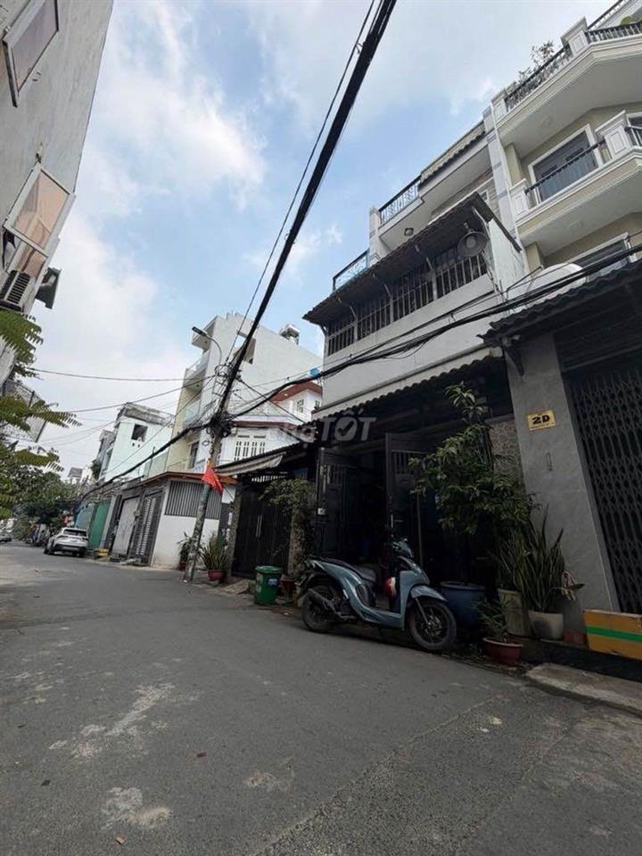 Bán nhà Mặt tiền khu Gò Xoài, 56m2, 4x14m, 2 tầng, 3PN, đường nhựa 10m