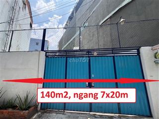 Bán Đất Lý Thường Kiệt, 140m2, ngang 7x20m, hẻm Ô TÔ 6m, full thổ, TL