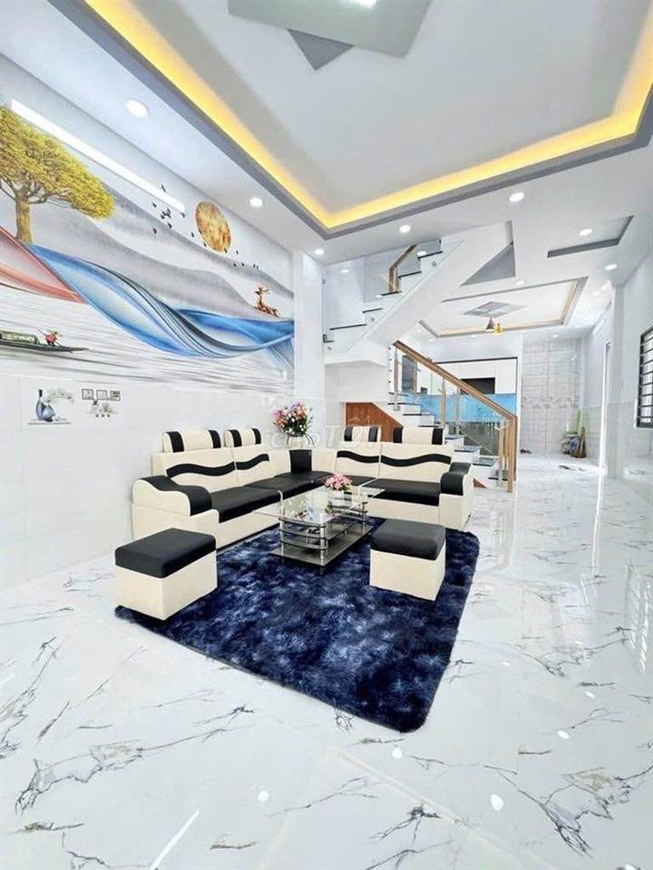 Bán Nhà Mặt Tiền khu Gò Xoài, 60m2, 4x15m, 3 Tầng, 3PN, đường Ô TÔ  8m
